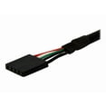 thumbnail image 3 of StarTech.com 1 Pieds Panel Mount USB Cable USB (F) - USB A to Motherboard Header Cable Adapter F/F - USB 2.0 internal Cable (USBPNLAFHD1) - Câble USB Interne à Externe - USB (F) vers 5 Broches USB 2.0 Header (F) - 1 Pi - Vis à Oreilles - Noir, 3 of 3