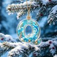 thumbnail image 6 of AZXY Christmas Winter Seaside Alphabet Tree Hanging Decor, Blue Wave Shell Letter Acrylic Suncatcher, Home Christmas Decorations, Custom Initial Holiday Pendant for Front Door Garland Mantel, Q, 6 of 7