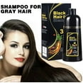 Brown Hair Dye Shampoo, Plant Extract, Mild, No Smell, Shiny, Long