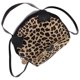 thumbnail image 2 of EeaseMX Bolso de mano pequeño y creativo de PU, redondo, informal, con estampado de leopardo y orejas de gato, para chicas y damas (marrón), 2 of 7