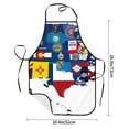 thumbnail image 2 of Gaeub The Map Of United States Kitchen Cooking Aprons Adjustable Bib Apron Waterdrop and Oil Resistant Kitchen Chef Apron for Women Men, 2 of 7