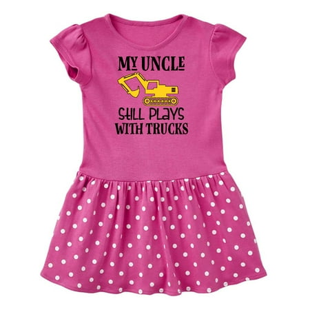 

Inktastic Uncle Construction Truck Driver for Nephew Gift Baby Girl Dress