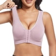 thumbnail image 5 of WCJM Women's Fashionable Sport Bra Breathable Underwear Large Size No Rims Hollow Mesh Thin Sports Yoga Bra Balconette Bras Purple Seamless wireless designs for all-day ease, 5 of 8