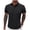 Black, variant on Mens Textured Jacquard Polo Shirt Super Stretch Short Sleeve Polo Shirts for Men White