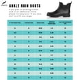 thumbnail image 3 of Norty Women’s Ankle High Rain Boots – Waterproof 6 inch Rubber Winter Spring and Garden Boots - runs a 1/2 size large, 3 of 8