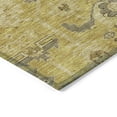 thumbnail image 4 of 10' X 14' Gold Wheat And Gray Oriental Washable Indoor Outdoor Area Rug, 4 of 5