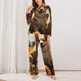 thumbnail image 2 of Lsque Cute Corgi Sunflower Pattern Long Sleeve Pajama Set for Women - Soft 2-Piece Sleepwear and Loungewear Set with Pockets, Comfy Nightwear-Small, 2 of 7