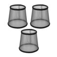 thumbnail image 2 of Pequeñas Tonos de Lámparas, Tono de Lámpara de Tela Transparente Negro 3pcs Decoración de la Cama Para Bulbo E14 para Dormitorio, 2 of 7