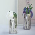 thumbnail image 6 of Efavormart 2 Pack 10" Gold Striped Cylinder Vases Glass Vases Flower Centerpieces, 6 of 10