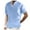 Light Blue, variant on Men's Linen Roll Up Long Sleeve Shirt Cotton Casual Beach Shirts Henley T-Shirt Solid Band Collar Vacation Tops