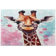 Bestwell Puzzle- Giraffe Painting Jigsaw Puzzles, 500 Piece Puzzles for Family - Fun Intellectual Decompressing Educational Games998
