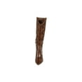 thumbnail image 6 of Louise et Cie Kamil Brown Leather Pointed Toe Knee High Mid Heel Tall Boots (BROWN MULTI, 8.5), 6 of 6