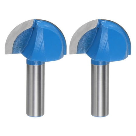Uxcell 2packs Router Bit Core Box 1/2 Shank 1-5/8 Inch Cutting Dia. 2 Flutes Carbide Cutter