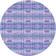 thumbnail image 1 of Ahgly Company Tapis Rond Lavable en Machine Intérieur Transitionnel Bleu Ardoise Moyen, 5 Pieds Rond, 1 of 7