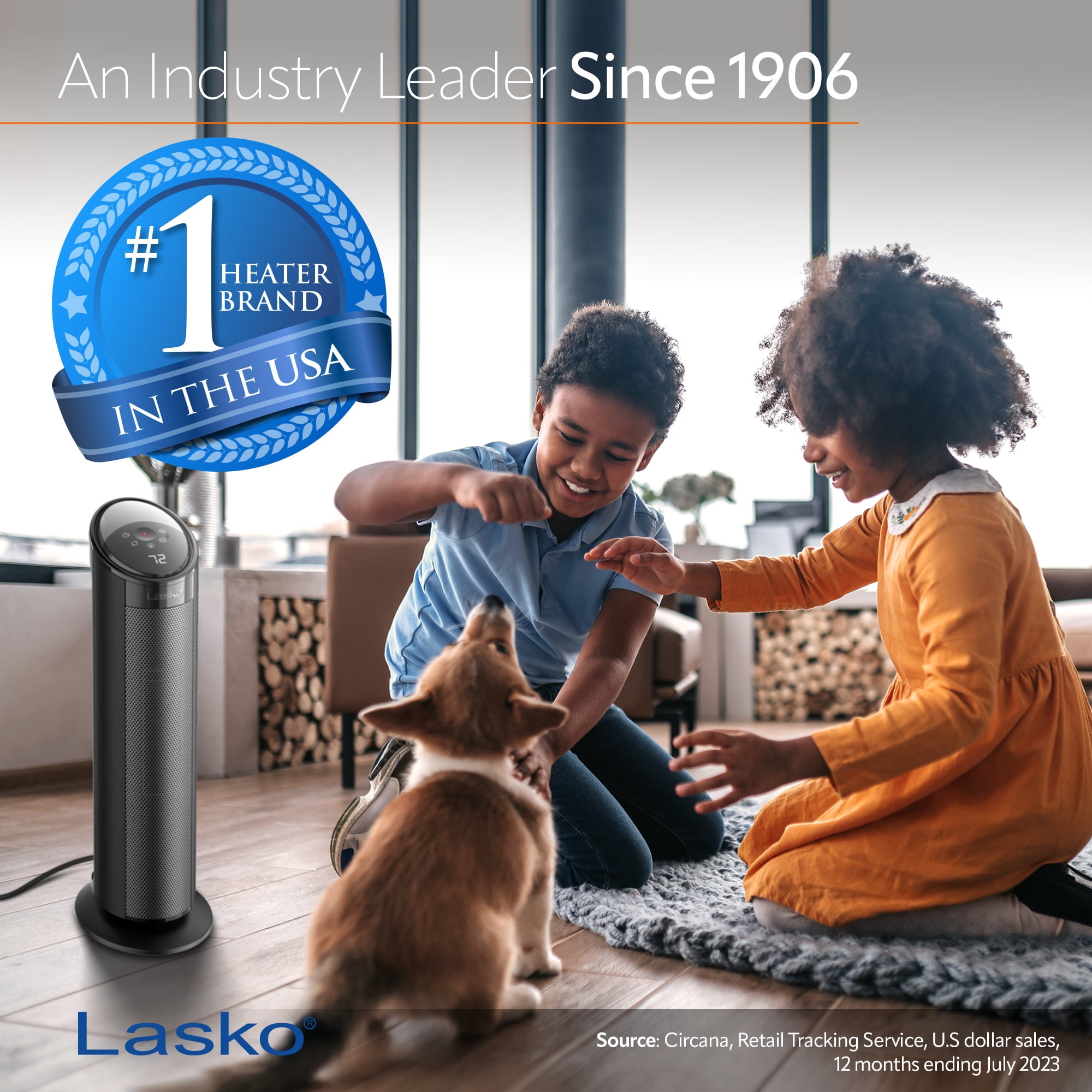Lasko CT22495 Oscillation and Full Room Coverage Feature