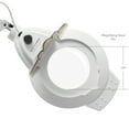 thumbnail image 3 of Saloniture 6 Wheel Rolling Base Magnifying LED Floor Lamp - Adjustable 3X Magnifier with Dimmable Lights for Lashes, Facials, Salon, Esthetician Spa, and Crafts, 3 of 7