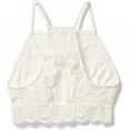 Women's Lace Cami Stretch Lace Half Cami Breathable Lace Bralette Solid Color Yoga Bra - Walmart.com