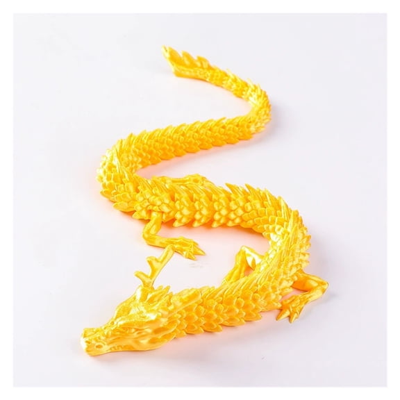 1PC 30CM 3D printed dragon figurine, a cross-border best-selling Chinese dragon figurine with movable and transformable joints, as a gift handicraft
