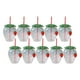 thumbnail image 3 of Botella para beber,Vaso para beber con forma de fresa Botella para beber,Bonita taza con y forma de fresa para el verano,Vasos de fresa para regalos de fiesta de Llavero transparente, 3 of 8