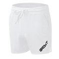 thumbnail image 2 of Bcfgryg Drawstring Casual With Pockets Solid Waist Sports Shorts Color Men Mid Men's Casual Shorts Men's Cargo Shorts With Pockets White M, 2 of 4