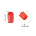 thumbnail image 2 of Uxcell Snooker Cue Tip Cover, 20 Pcs Pool Cue Tips Rubber Cover Billiards Head Club Protector Red(11mm), 2 of 5