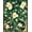Green, Pattern 2, variant on ODIKA 4'x6' Machine Washable Non-Slip Area Rug, Botanical Song & Bloom Art High Traffic Rug, Green, 278829