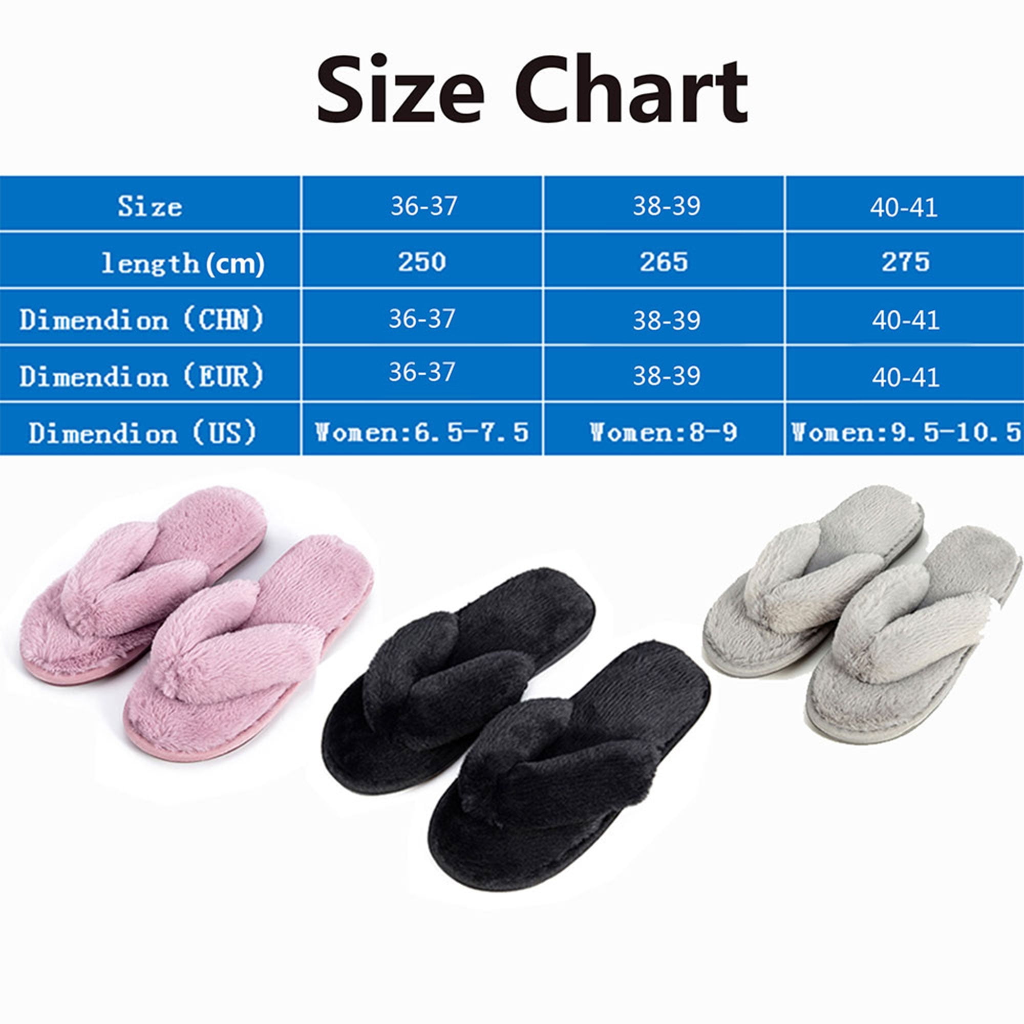 Women s Home Slippers Thong Slippers Plush Flip Flops Cozy Memory Foam Spa Plush Bedroom Slippers Indoor Slide Shoes Thong Slippers Fluffy Comfort Warm Slippers Walmart