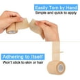 thumbnail image 6 of LQQBOX Self-Adhesive Bandage Wrap - Suitable for All Sports - Breathable Athletic Tape for Wrists - Knee and Ankle - Self Adhesive Bandage 6 Pcs - Skin Color, 6 of 7
