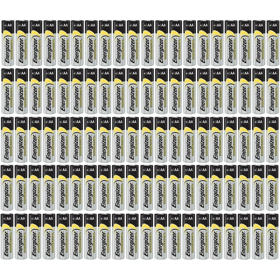 100 count Energizer Industrial AA EN91 Alkaline 1.5v Batteries LR06