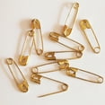 thumbnail image 2 of Safety Pins Size 0 (7/8") Gold Tone Bulk PK/100 Made in USA, 2 of 5