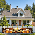 thumbnail image 5 of LUUFILx Cheers to 24 Years Celebration Banner Party Decorations Backdrop Props Anniversary Event Supplies Birthday Bar Restaurant Toast Festive Decor Beer, 5 of 7