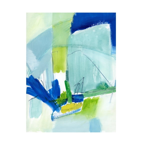 Victoria Barnes 'Seaglass Harbor II' Canvas Art