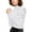 White, variant on Women's T-Shirts Floral Lace Long Sleeve Sheer Blouse See-Through Mesh Top for Elegant Layering