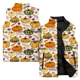 thumbnail image 2 of Chaleco acolchado para hombre para el día de Acción de Gracias, abrigo de moda con diseño de calabaza, conjunto de entrenamiento de otoño con hojas de arce, chaquetas de invierno duraderas para hombre, 2 of 5