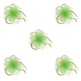thumbnail image 2 of Becaristey Mariage Mariée Dames Bal Rose Plume Fascinator Clip Cheveux Vert Citron 5Set, 2 of 6