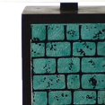 thumbnail image 3 of Benjara BM217238 Rectangular Metal Frame Table Lamp with Brick Pattern, White & Blue - 31 x 8 x 7.5 in., 3 of 5