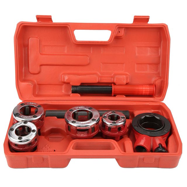 LAFGUR Manual Pipe Threading Set, Ratcheting Tap And Die Set, For Galvanized Pipe For Threading Work