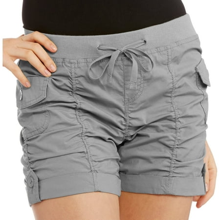 Juniors' Plus Ruched Shorts