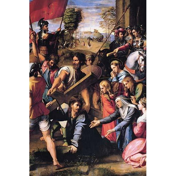 Christ carrying the Cross-Fine Art Canvas Print (20" x 30")