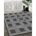thumbnail image 3 of Ahgly Company Machine Washable Indoor Square Transitional Grey Gray Area Rugs, 5' Square, 3 of 7