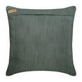 thumbnail image 2 of The HomeCentric Cushion Covers, Decorative Pillow Covers Pack of 2, 18x18 inch (45x45 cm) Grey, Silk Throw Pillow Covers, Handmade Pillow Covers, Striped Pillow Covers, Accent - Unfolding Grey Copper, 2 of 10