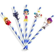 10 Pcs Paper Straws True and the Rainbow Kingdom For Birthday Party Decorations .