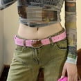 thumbnail image 3 of sanrio hello kitty belt kawaii pink KT belt with diamonds millennium hot girl y2k denim accessories versatile belt, 3 of 14
