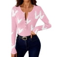 thumbnail image 6 of Blczomt Trendy Shirts for Women 2026 Pink Tshirts Casual Summer Shirts for Women,M, 6 of 9