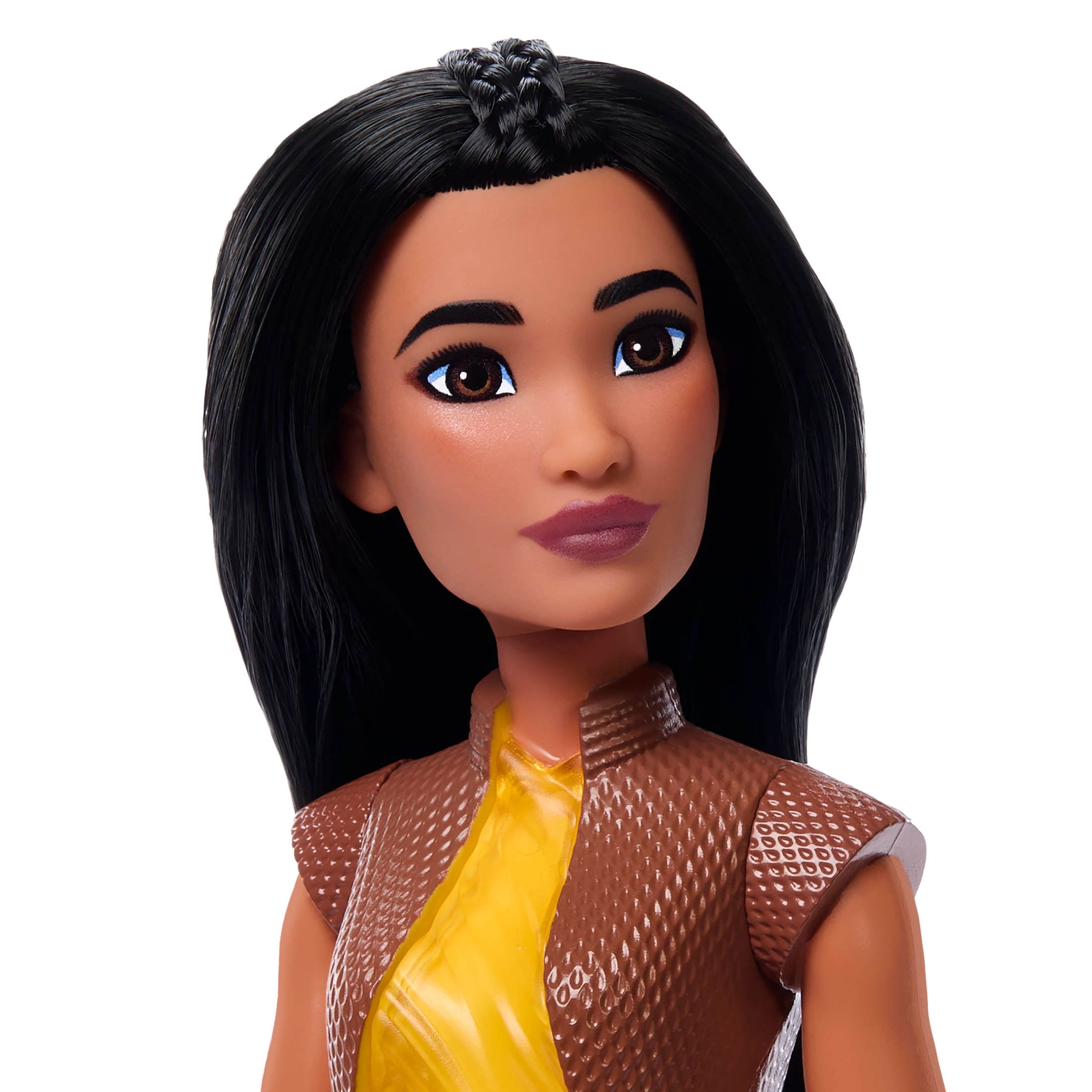 Disney Princess Raya Fashion Doll with Black Hair, Brown Eyes & Accessories, Sparkling Look