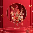 thumbnail image 3 of Decoración tradicional china para el Año Nuevo con ramo de frutos rojos artificiales para la buena suerte. Sin fruta áurea, 3 of 5