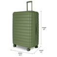 thumbnail image 3 of iFLY Hardside Fibertech 3.0 Matte 2 Piece Set, 20" Carry-on and 28" Checked Luggage, Olive, 3 of 9