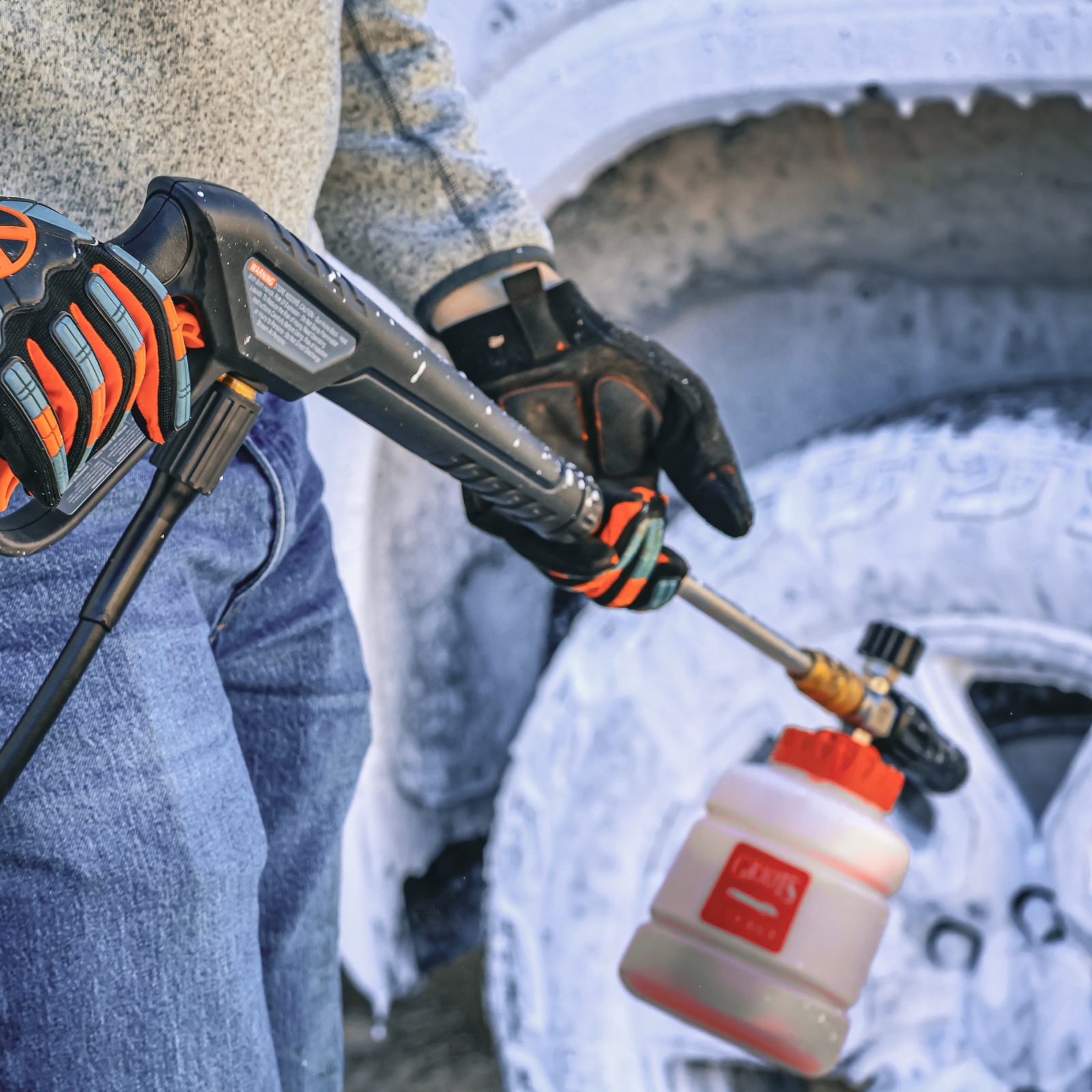 SENIX 2000 PSI 1.2 GPM 13 Amp Electric Pressure Washer with 4 Quick-Connect Nozzles & Detergent Tank, HPWE13-M2