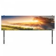 thumbnail image 3 of Nature Headboard, River with the Grass in Sun Rays Beams Tree Dramatic Ukraine Rural Print, Upholstered Decorative Metal Bed Headboard with Memory Foam, King Size, Multicolor, by Ambesonne, 3 of 4