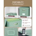 thumbnail image 2 of Organizador de archivos Oterri, caja de almacenamiento portátil para cartas, color verde, 2 of 8